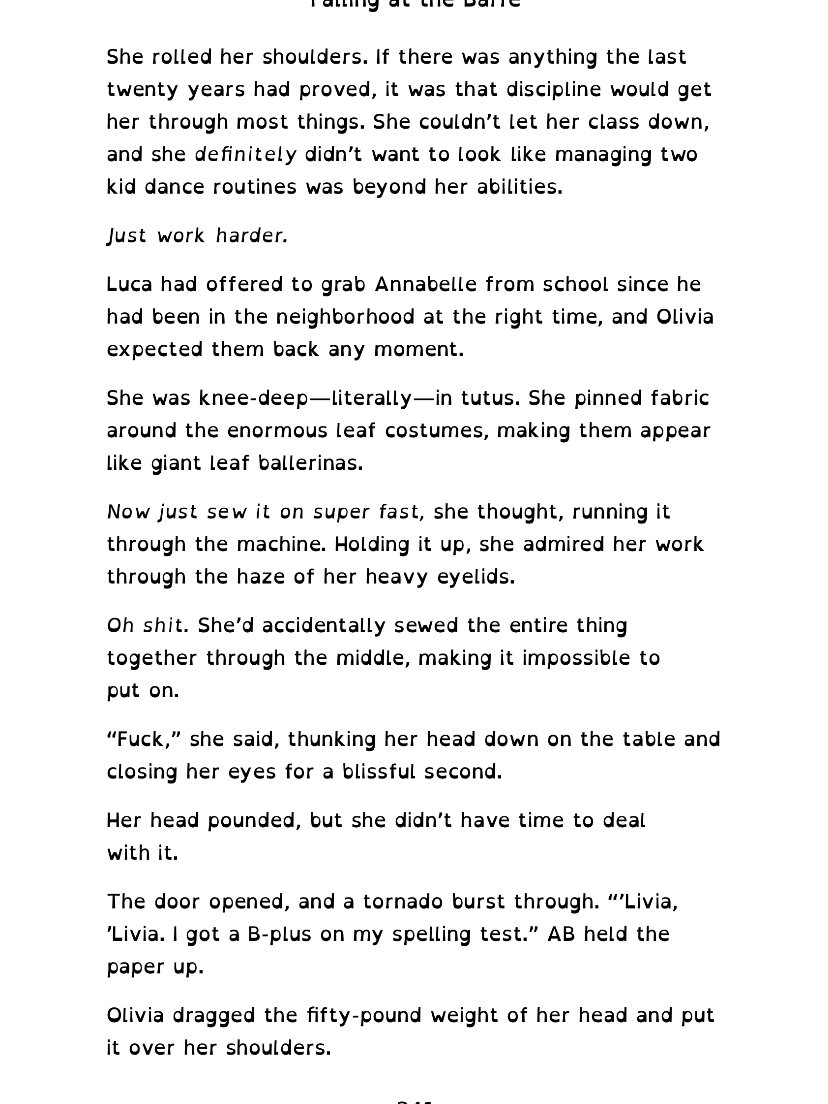Dyslexic Friendly Edition: Falling at the Barre (signed paperback) product image (2)