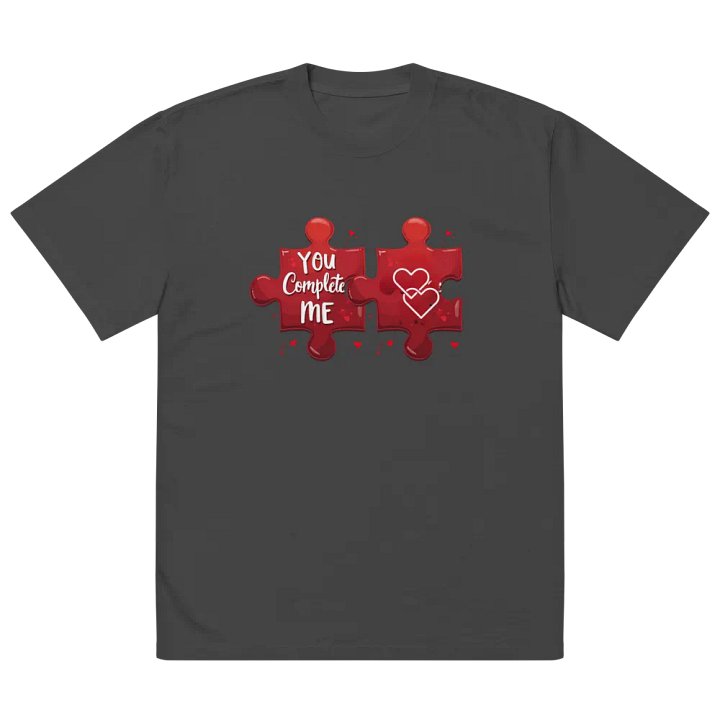 You Complete Me - Romantic Couples Puzzle Piece T-Shirt Design for Valentine's Day & Anniversary product image (4)