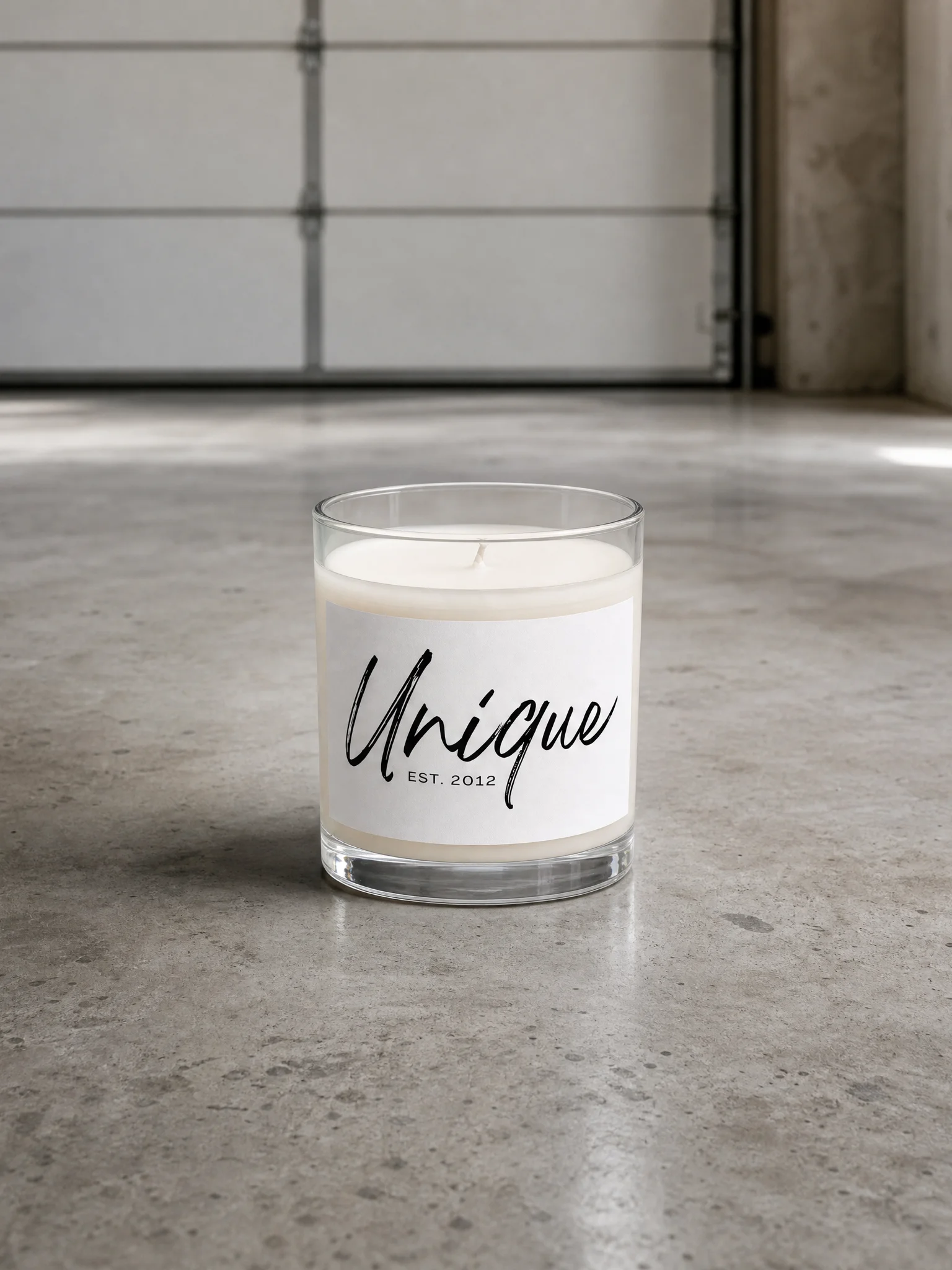 UNIQUE Soy Wax Candle Clear Glass Jar product image (4)
