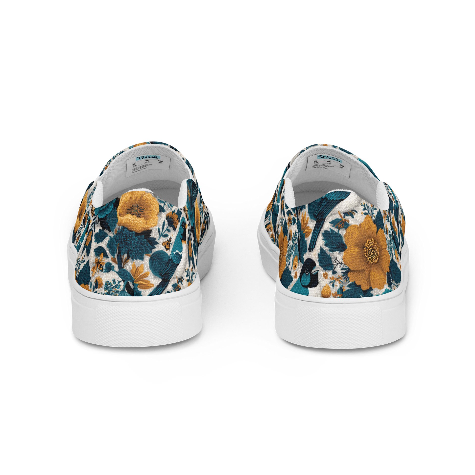 Whimsical Aviary Linocut Slip-Ons product image (4)