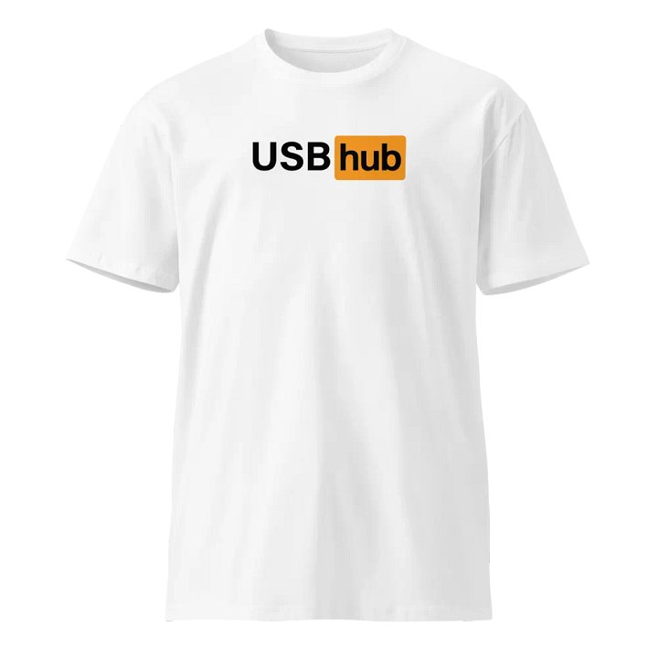 USBhub Tee (White) product image (1)