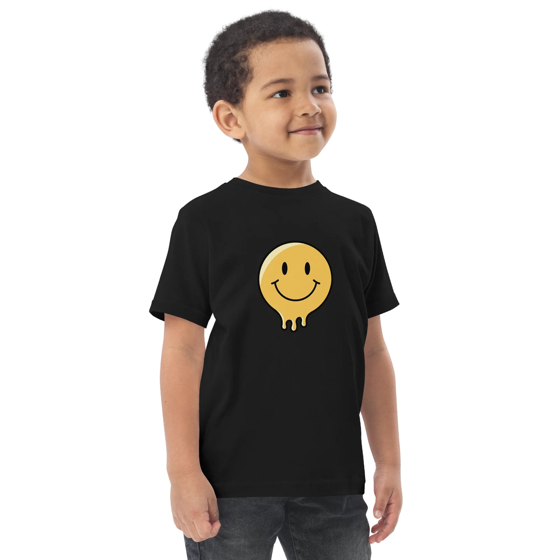 Melting Smiley Toddler Jersey T-Shirt product image (7)