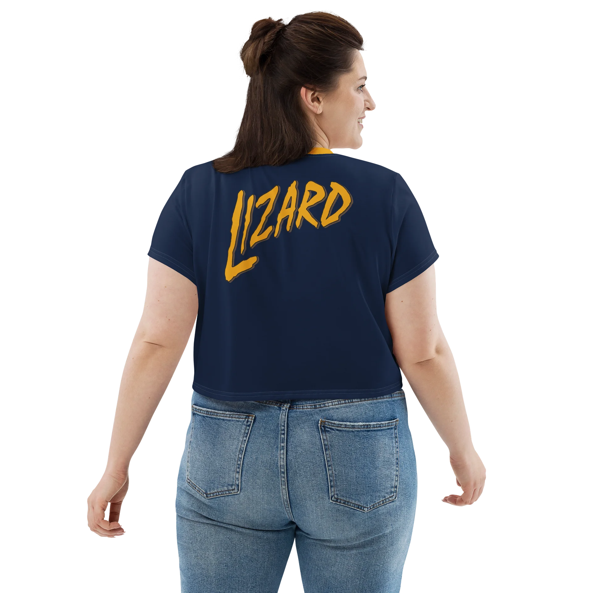 (2 sided) Lizard crop tee product image (2)