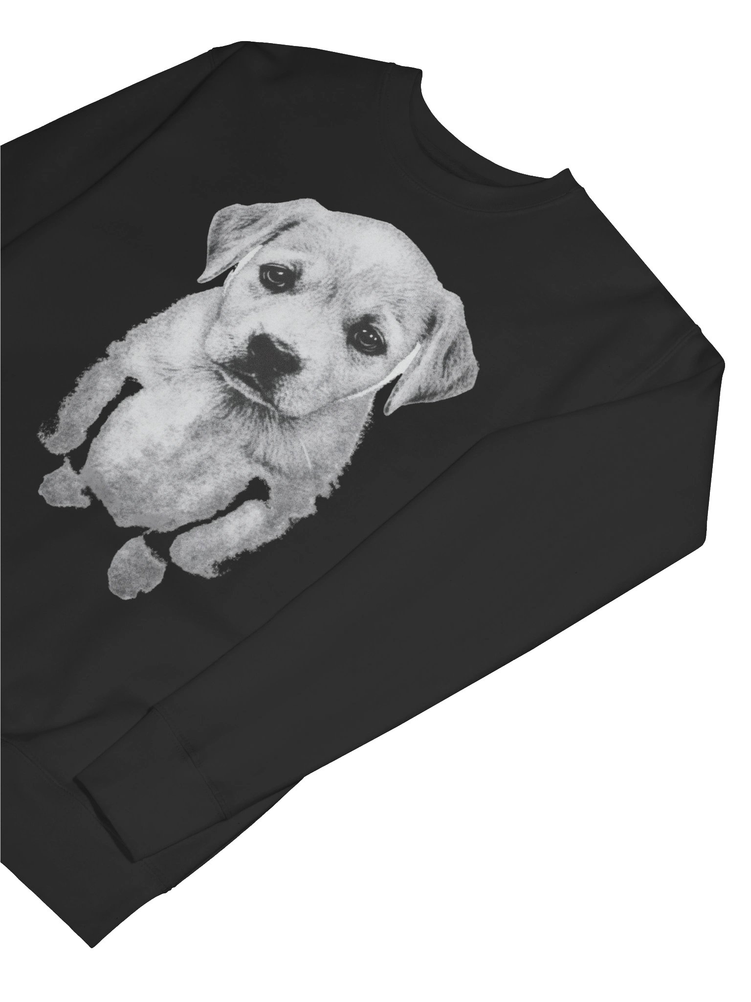 Vintage Puppy Portrait Sweatshirt – Cotton Heritage Premium Crewneck, Minimalist Dog Art Graphic Pullover product image (7)