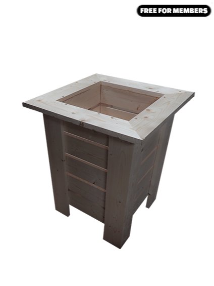 [Build Plans] Planter Made From Resawed 2x4s product image (1)