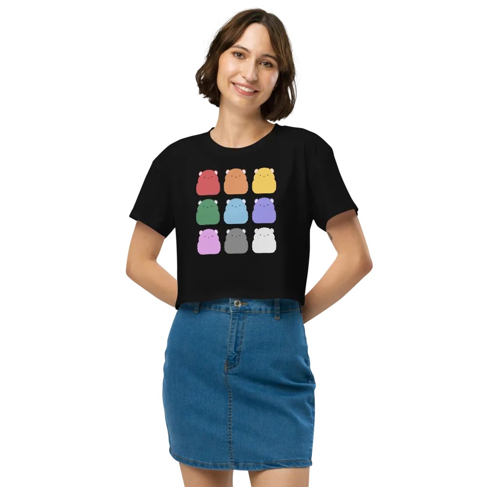 Rainbow Hamster Colours - Crop Tee product image (9)