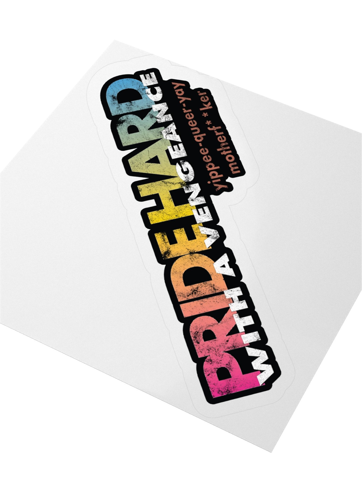 Pansexual "Pride Hard" Sticker product image (3)