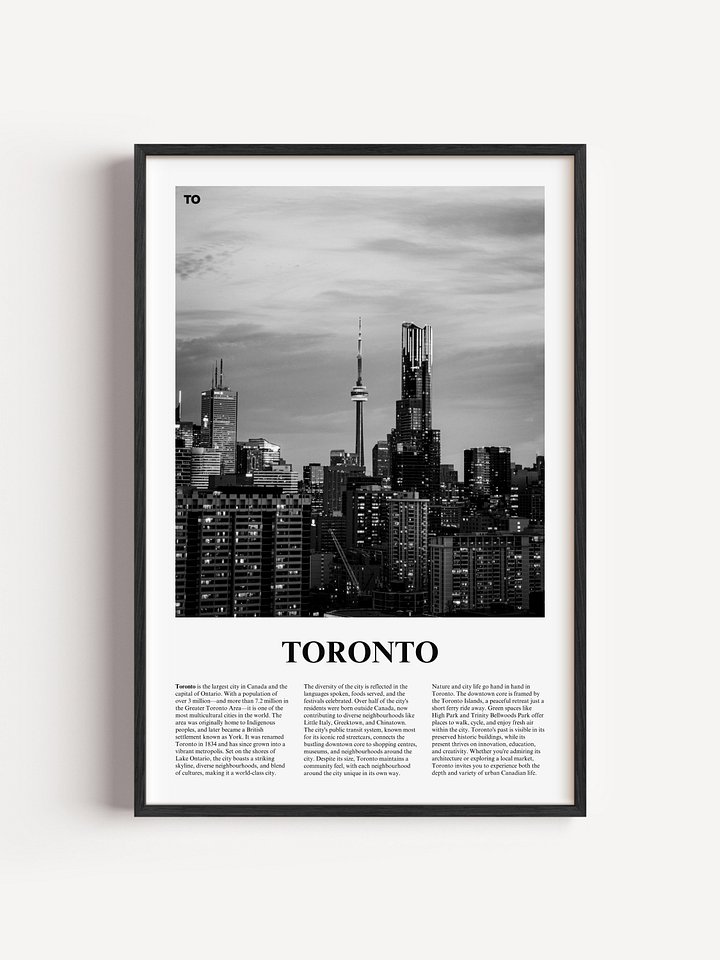 Toronto 03 Newspaper Poster product image (1)