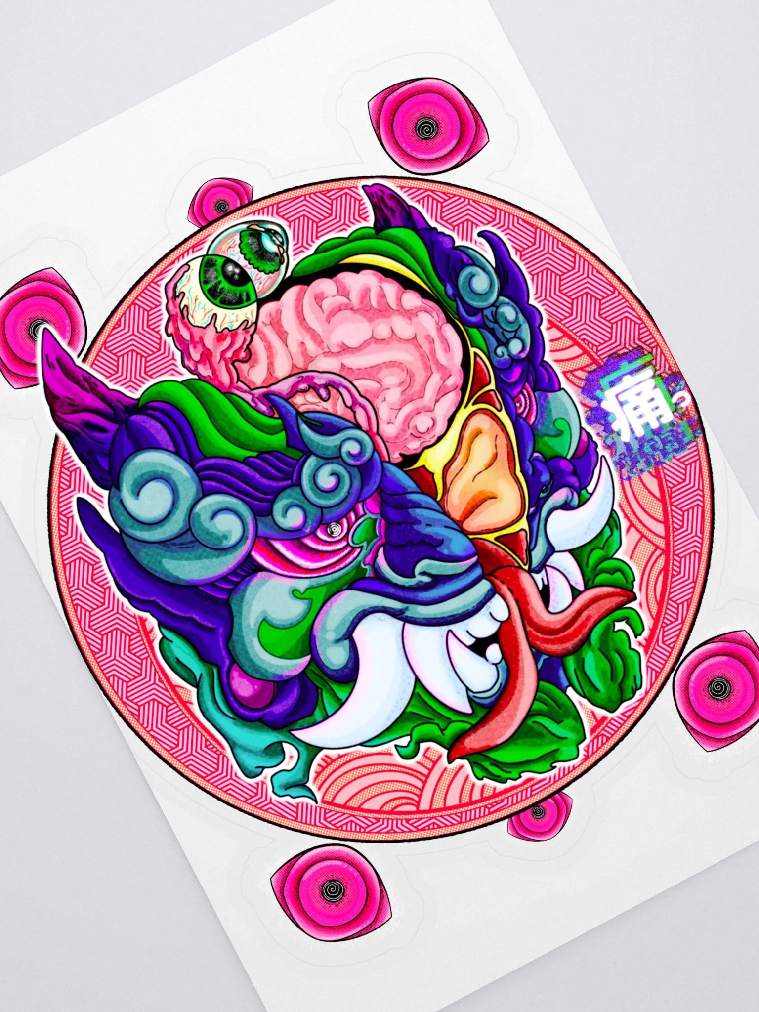 Yokai Migraine: Kiss Cut Sticker Variant product image (2)