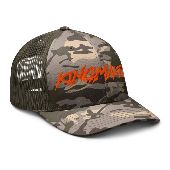 Kingmaker Essentials - Camouflage Trucker Hat (Orange Edit) product image (2)