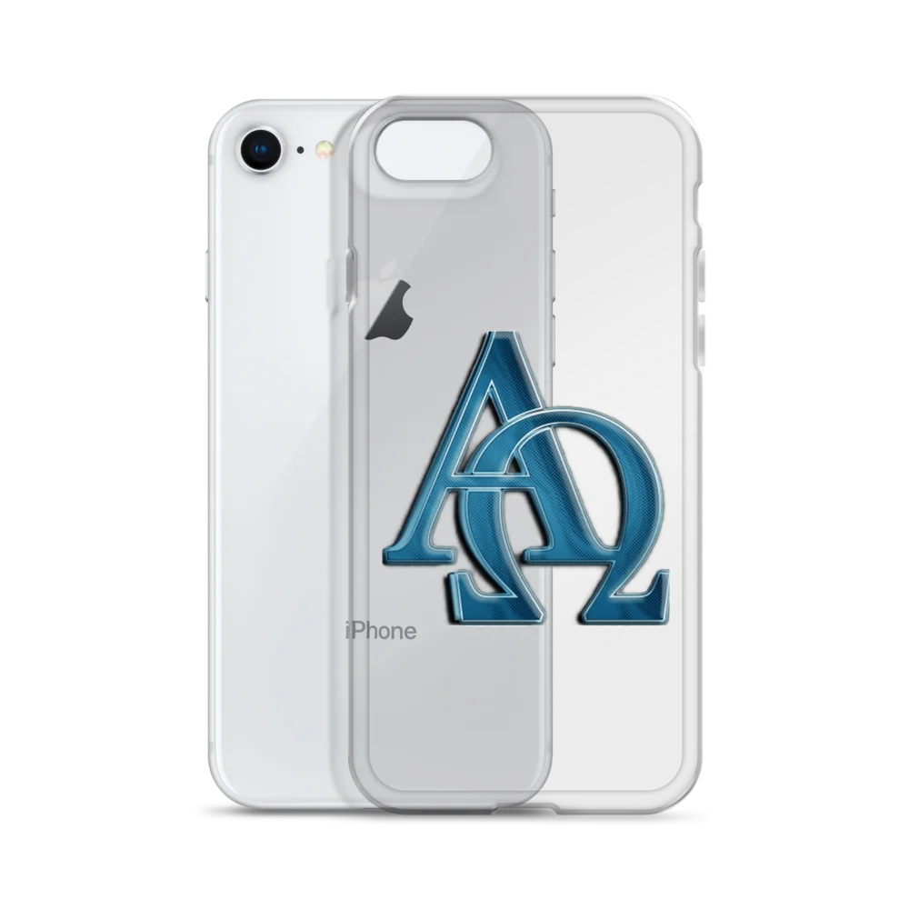 Alpha Omega Blue Metallic iPhone® Case product image (55)