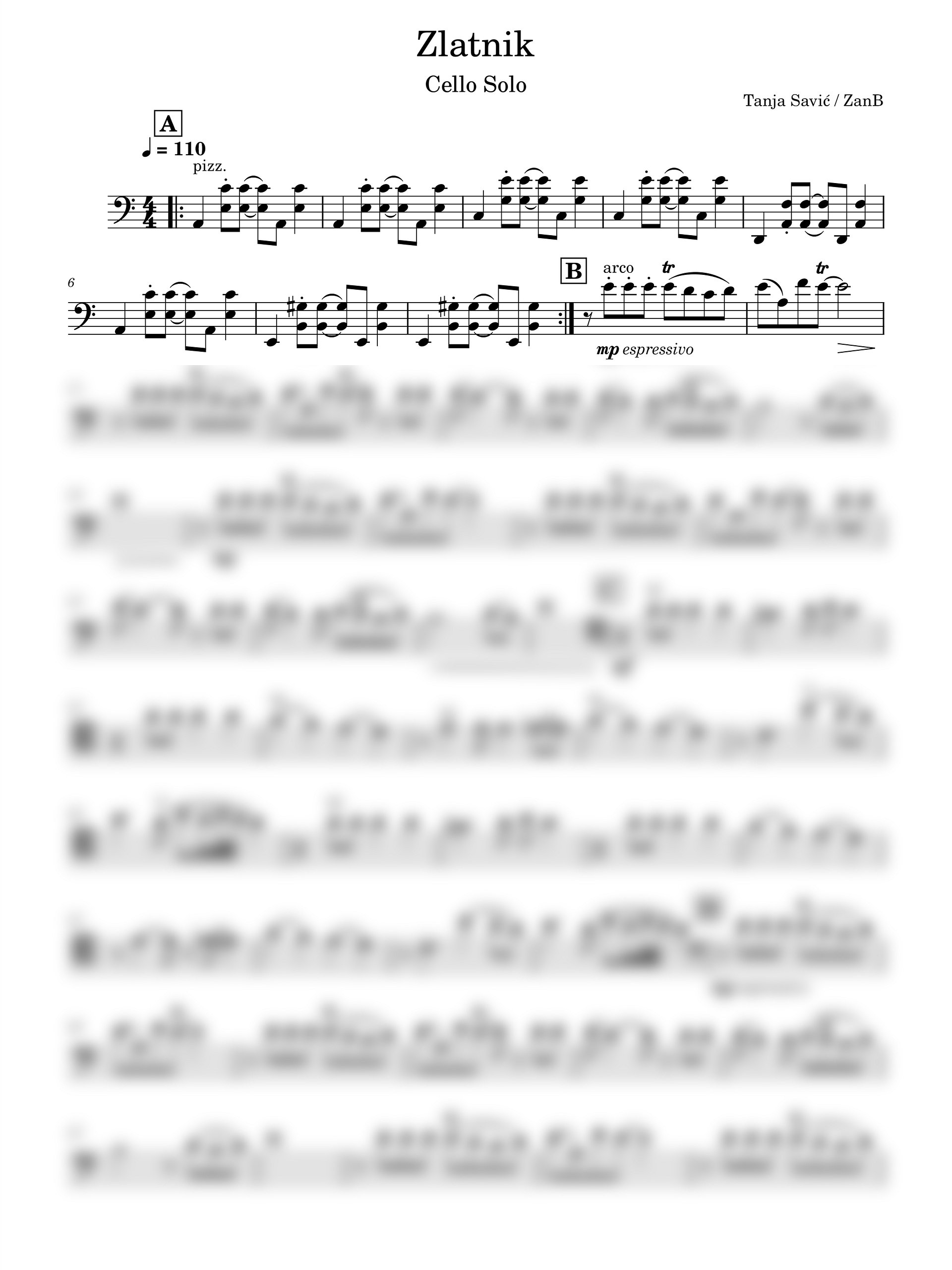 Tanja Savić - Zlatnik (Cello Solo) product image (1)