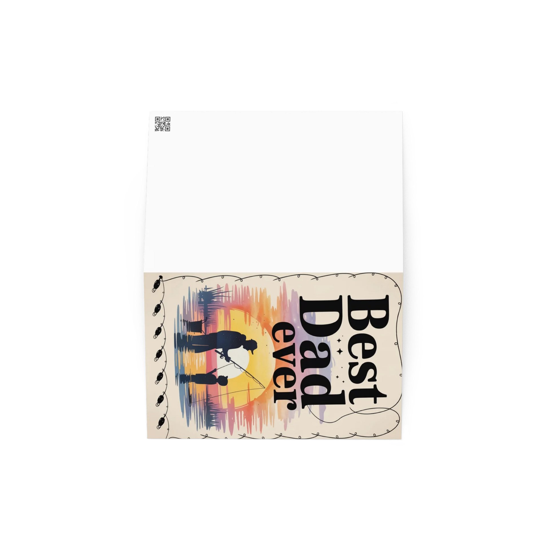Best Dad Ever Father’s Day Greeting Card – Exclusive Fishing Design – Multiple Sizes product image (3)
