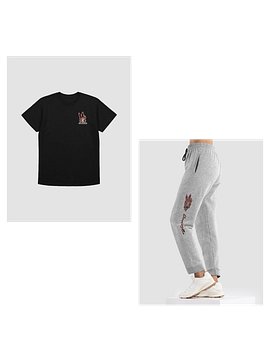 Battle Bunny Chibi Bundle 2 - tee + jogger