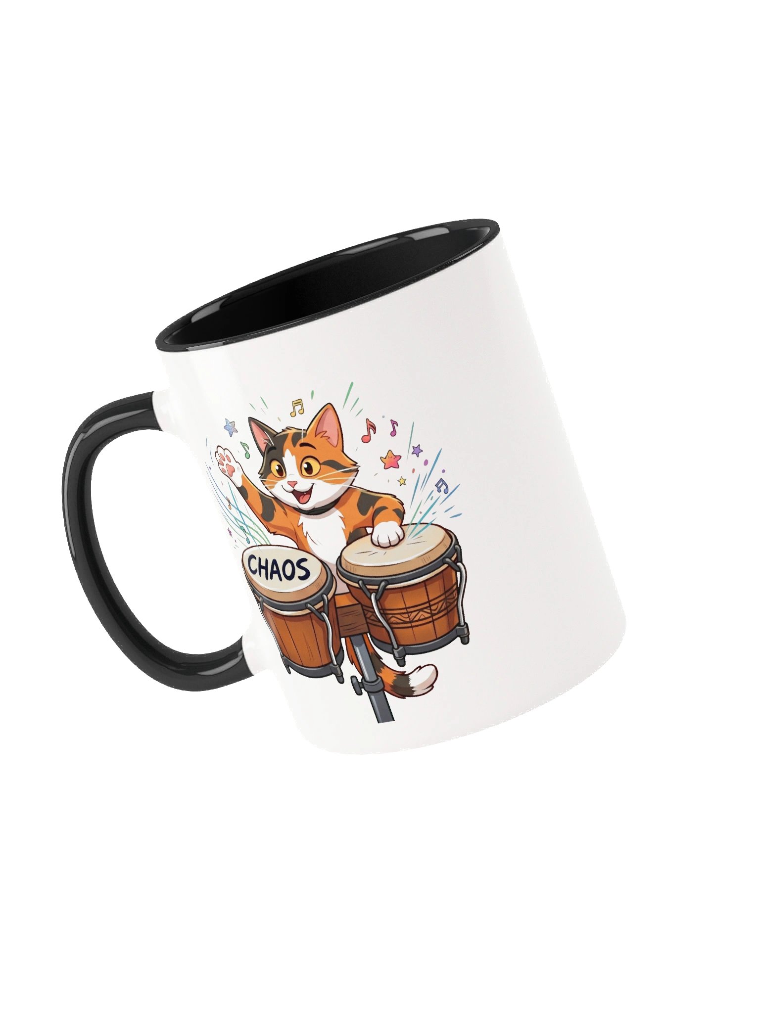 Chaos Bongo Cat Mug - Colored Handles product image (1)