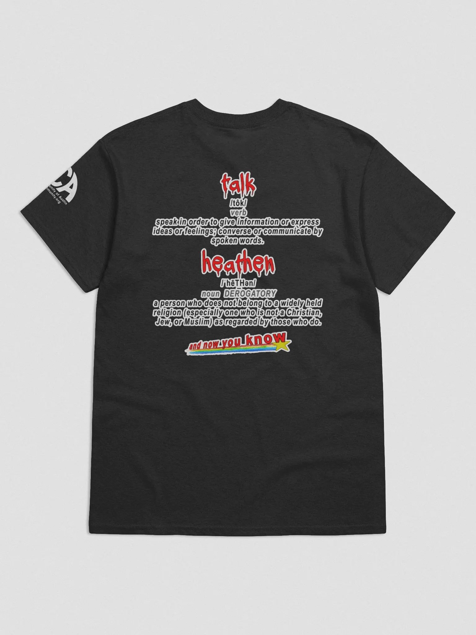 Talk Heathen Short Sleeve Unisex T-Shirt (Limited Edition - July 2022) product image (1)