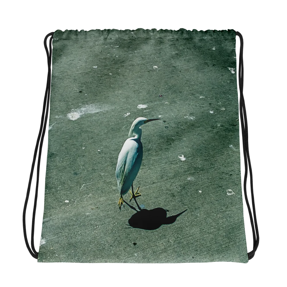 Snowy Egret Drawstring Bag product image (1)