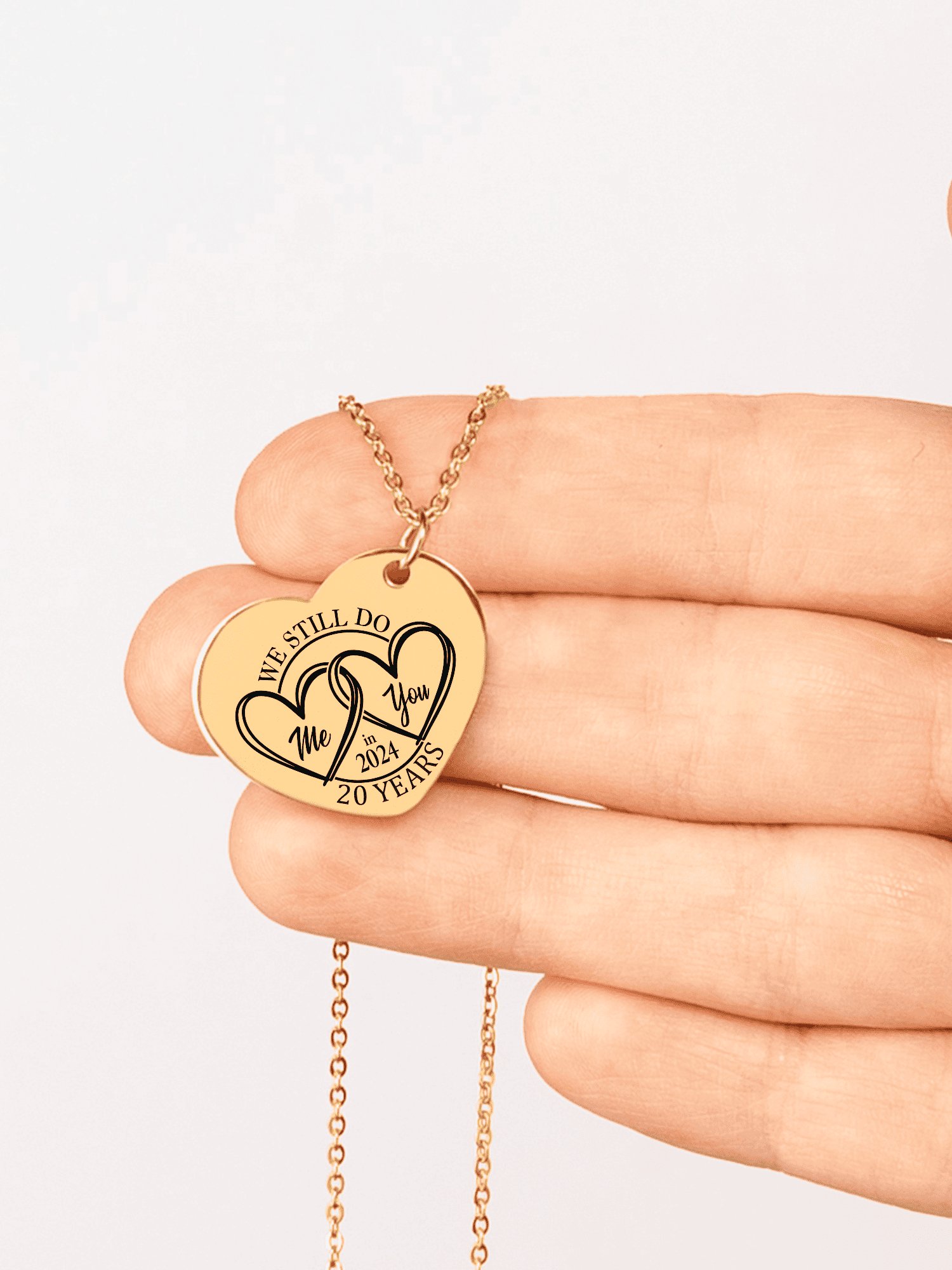 We Still 'I DO' 20 Years Later Anniversary Necklace product image (2)