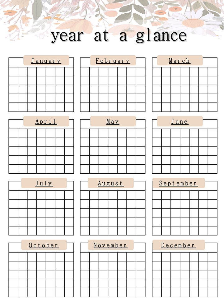 This Wild Life - An Undated Yearly Planner - 8.5x11 - Printable product image (2)