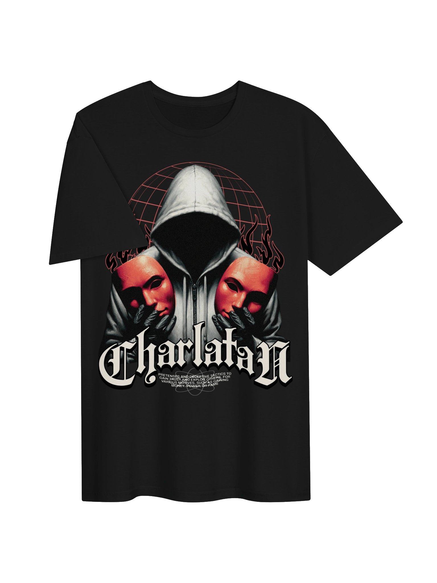 Charlatan Masked Figure Graphic Unisex Softstyle T-Shirt product image (2)