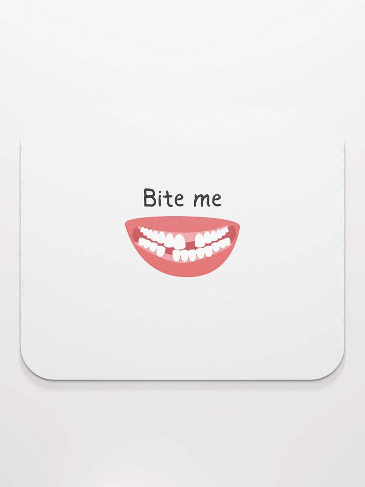 “Bite Me” Minimalist Mouse Pad product image (2)