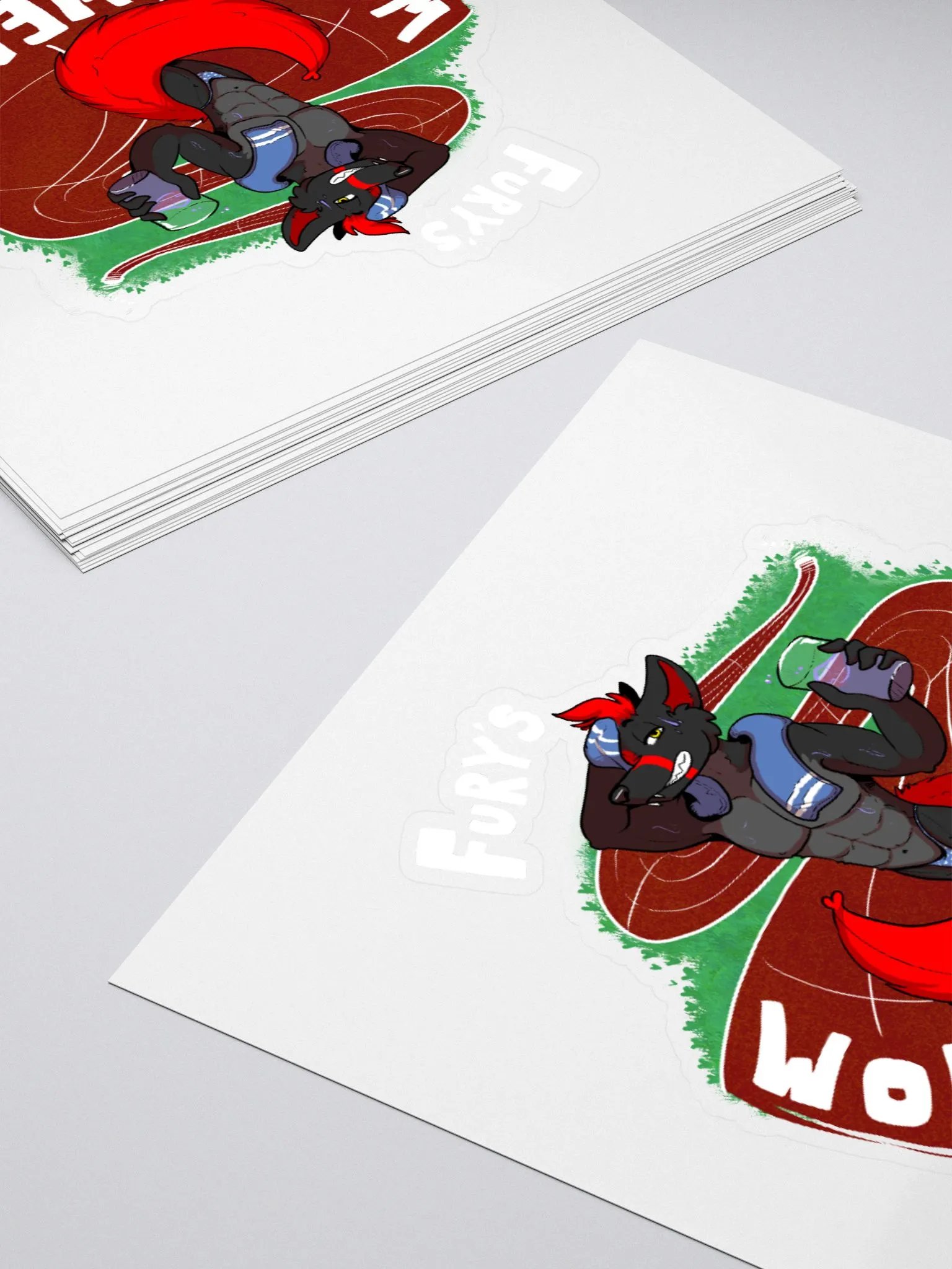 Fury's Wolf Sweat! Sticker product image (15)
