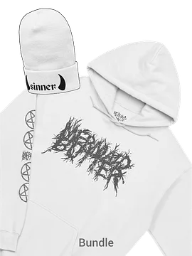 White Hoodie & Beanie Bundle