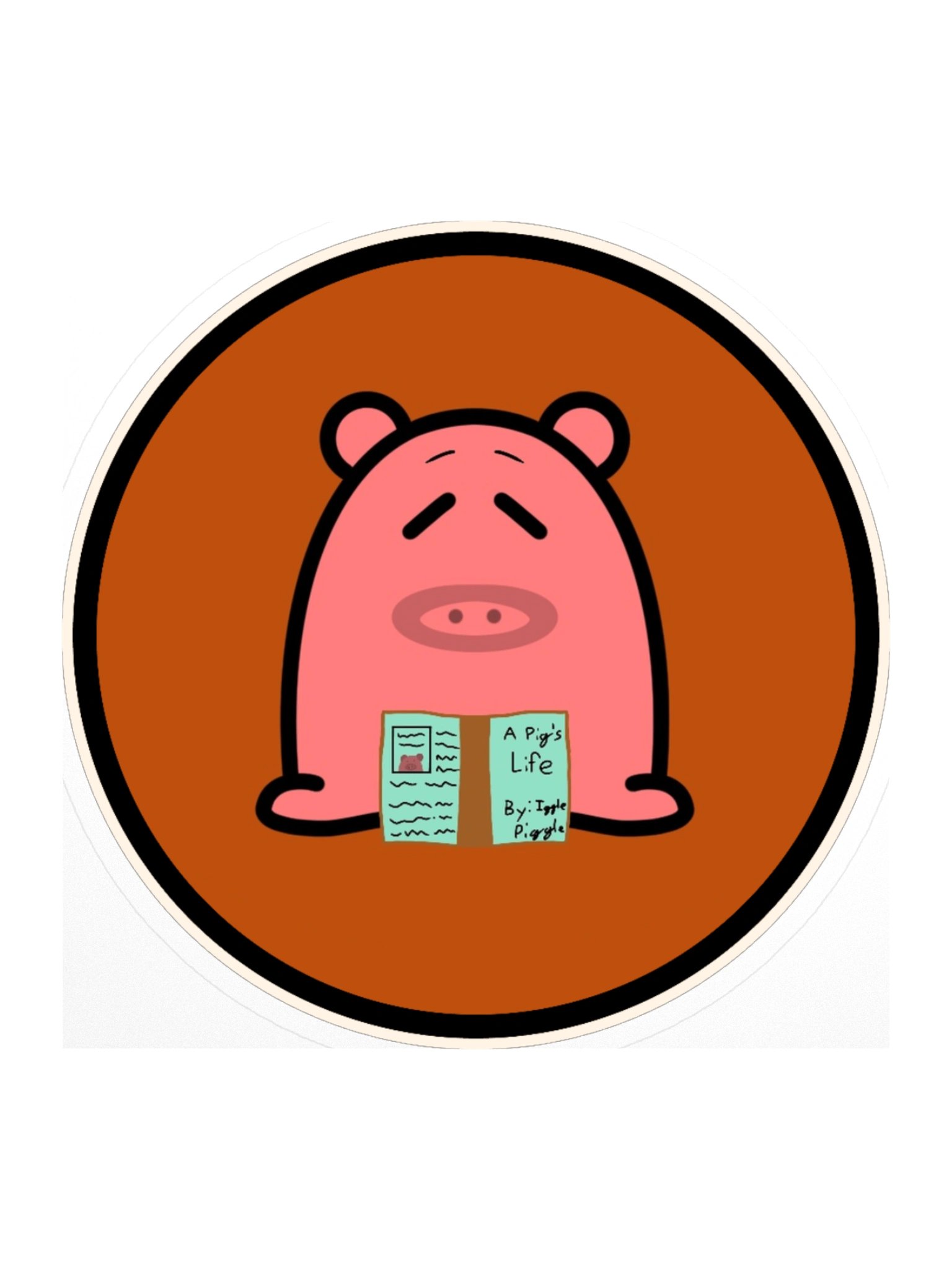 Reading Pig Sticker product image (4)