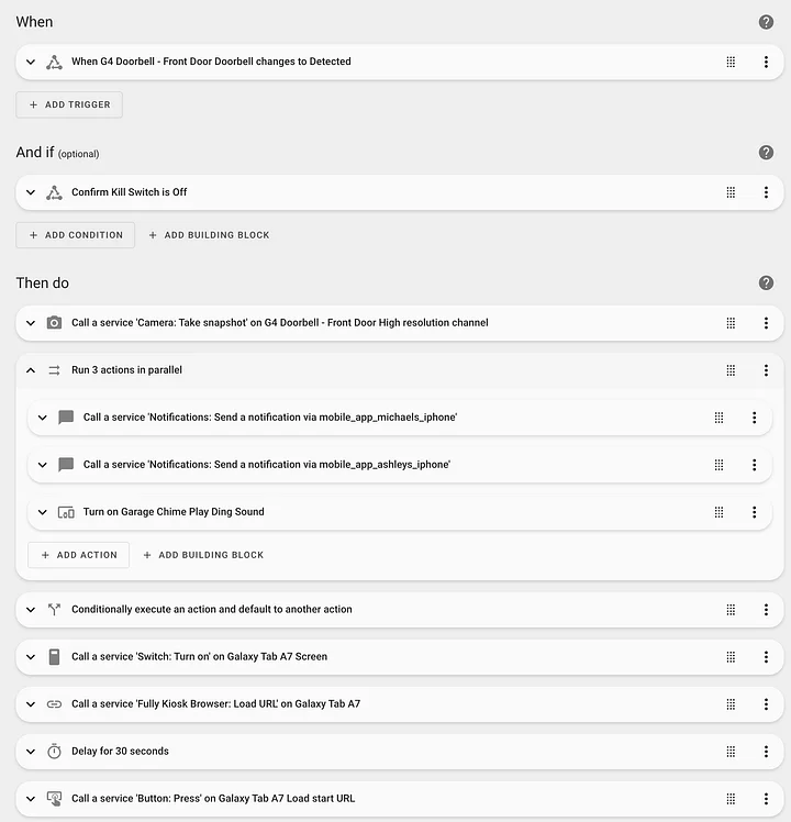Video Doorbell Ringing YAML Code product image (2)