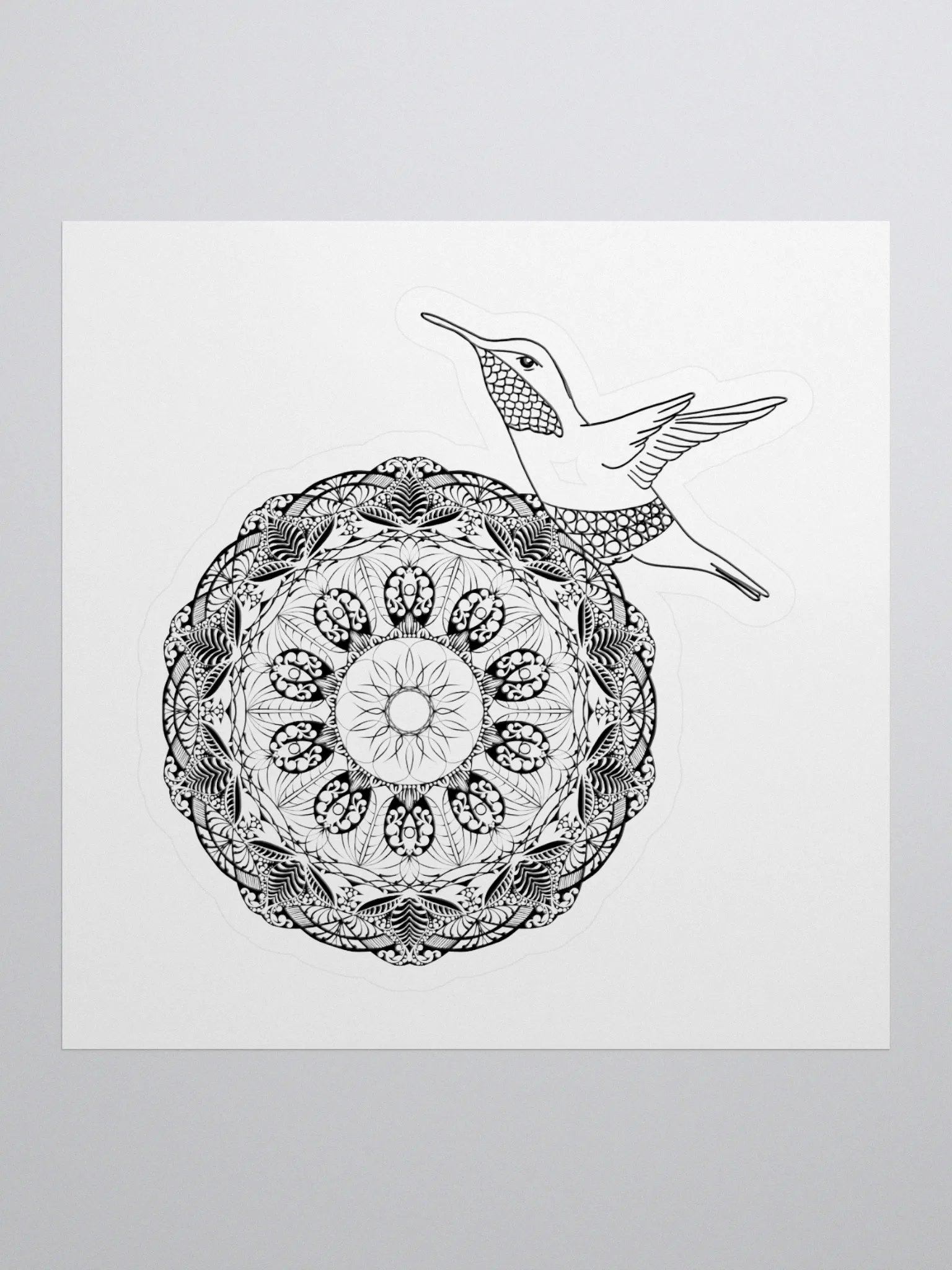 Mandala Hummingbird Harmony Stickers product image (2)