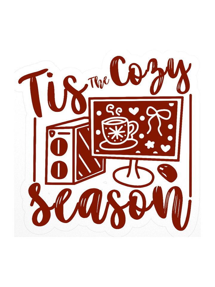 Tis The Season Red Sticker product image (1)