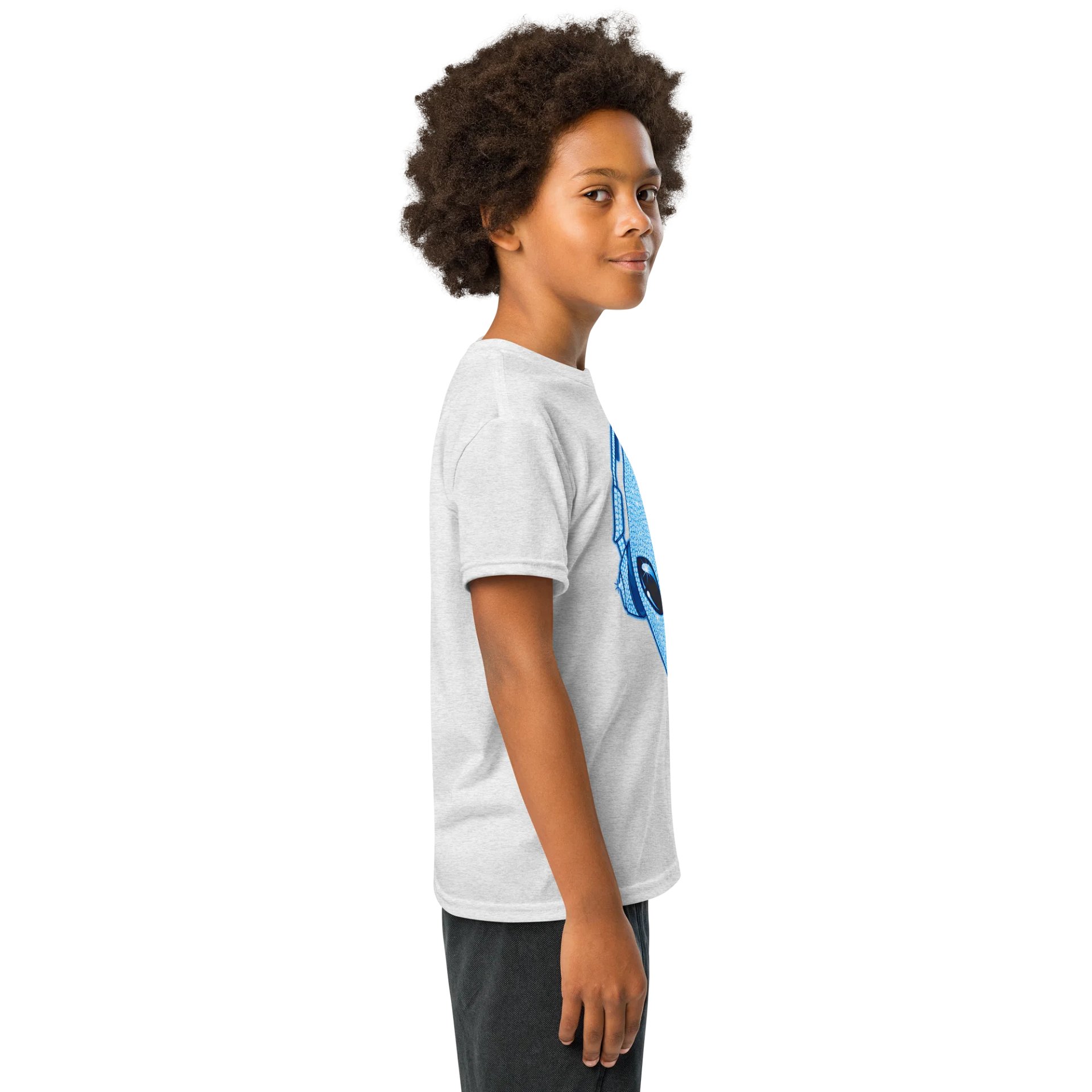 Kids Blue Diamonds e² Alien Logo Printed Tee product image (44)