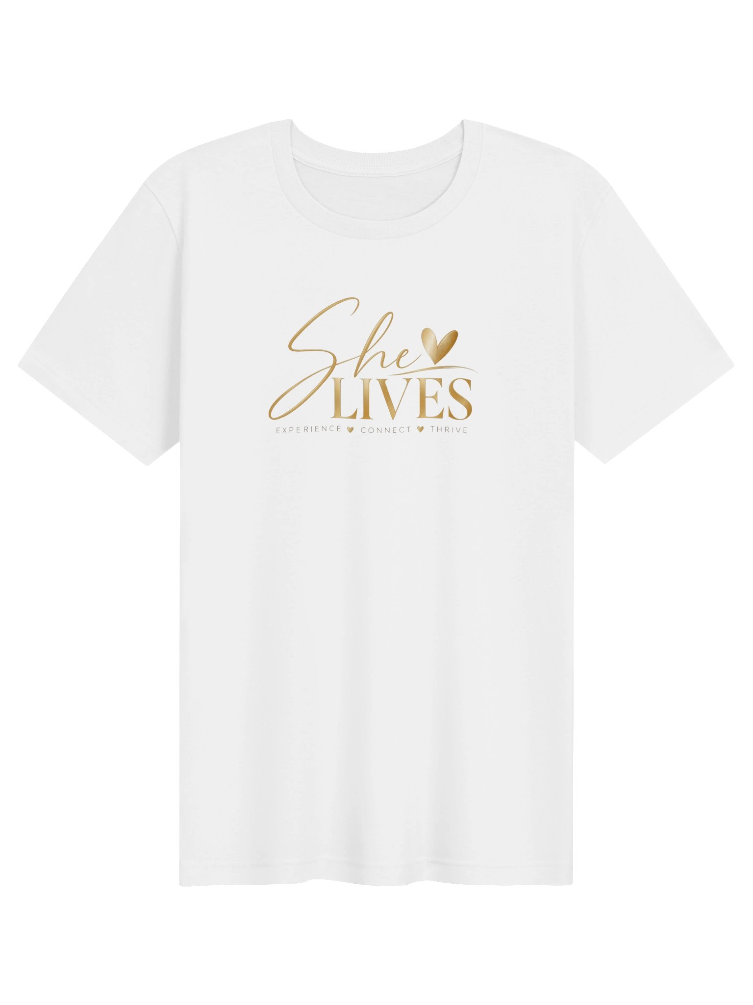 She Lives Gold Logo Tee product image (1)