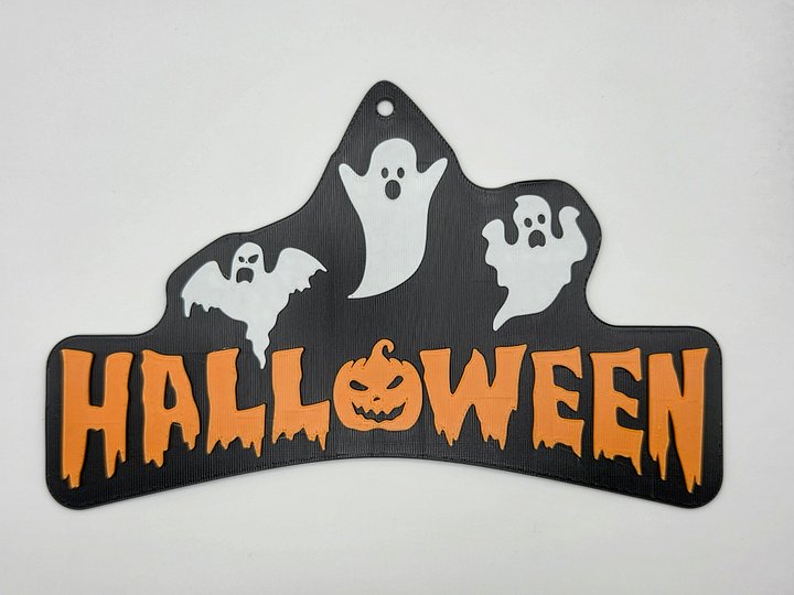 🎃 Halloween Ghost Sign – Spooky Wall Decor 👻 product image (2)