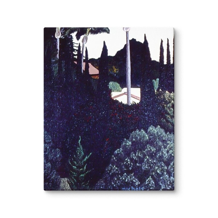 Garden Scene 736 Bush St. San Diego (1982) on canvas (24" x 30") product image (2)