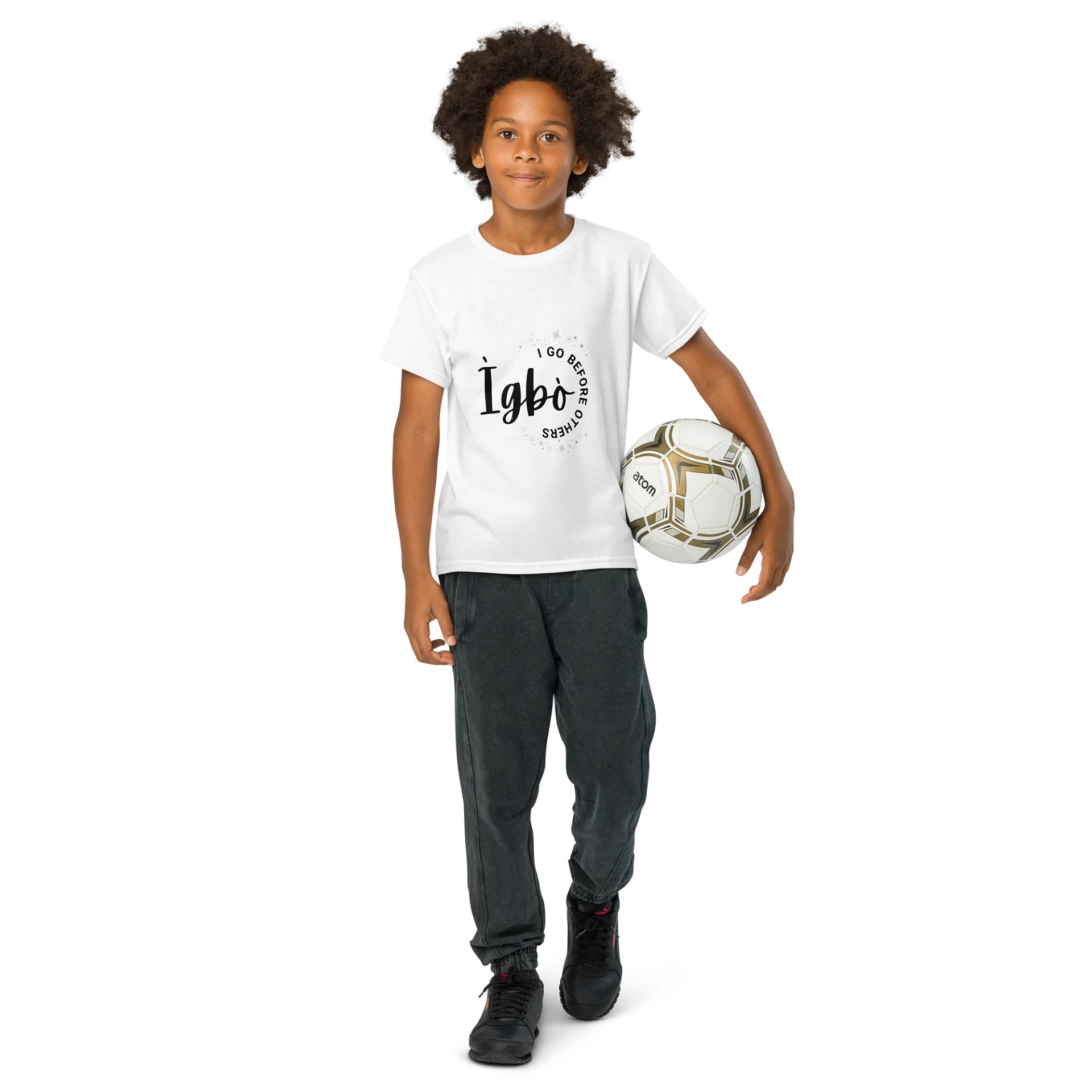 I GO BEFORE OTHERS Youth Sports Light Tees product image (40)