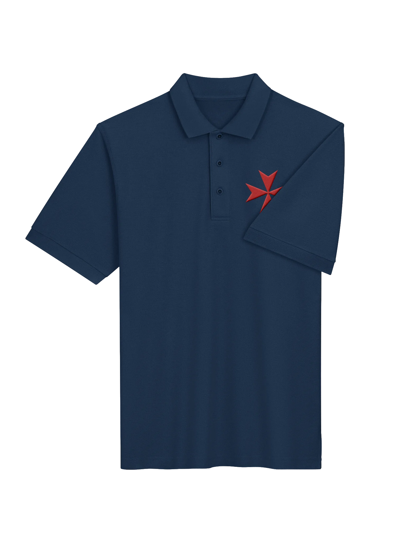 Maltese Cross Polo, Knights of Malta Embroidered Polo, Knights Hospitaller, Catholic Gifts, Christian Premium Polo product image (8)