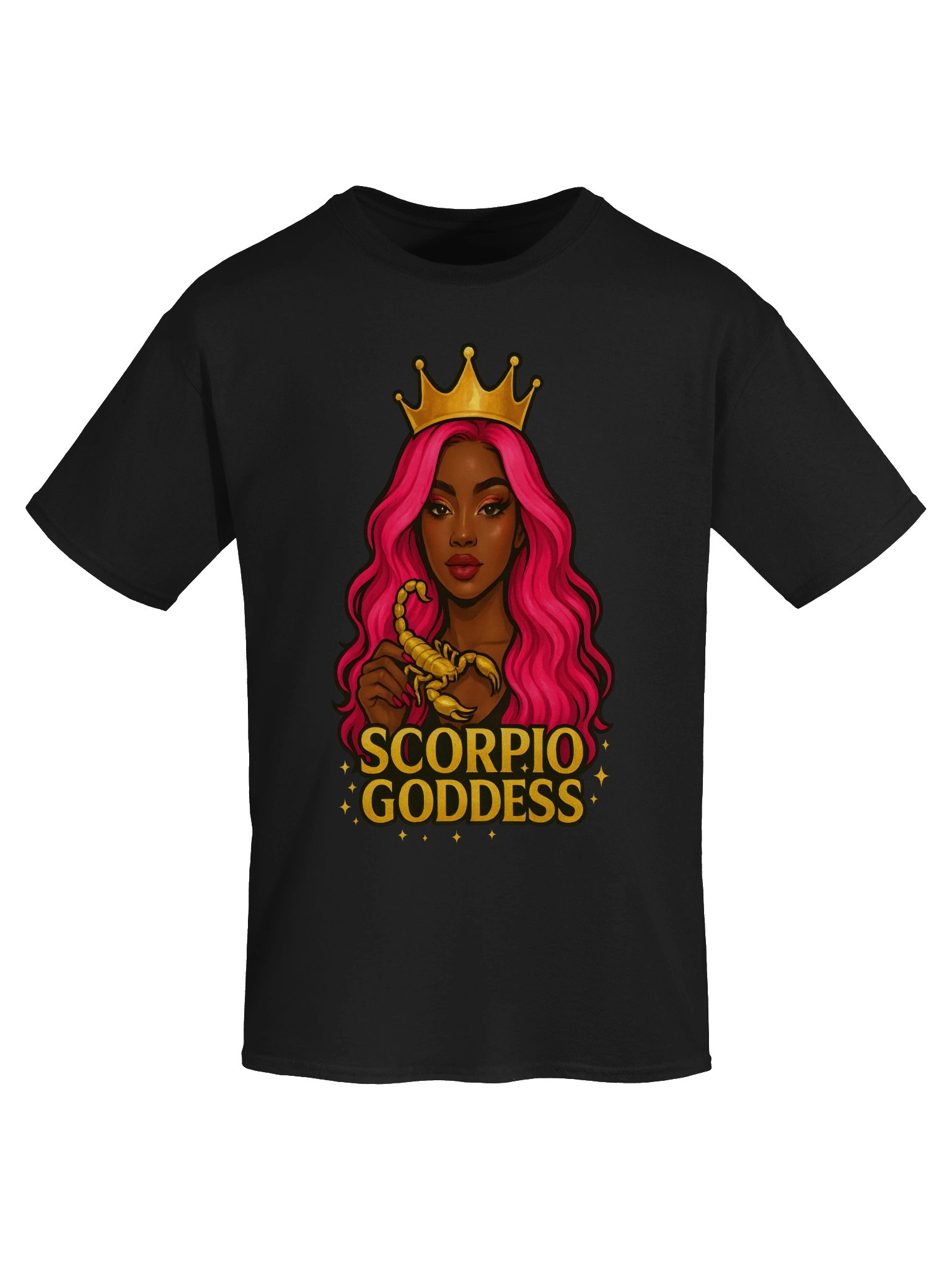 Scorpio Goddess Pink Hair Tee product image (31)