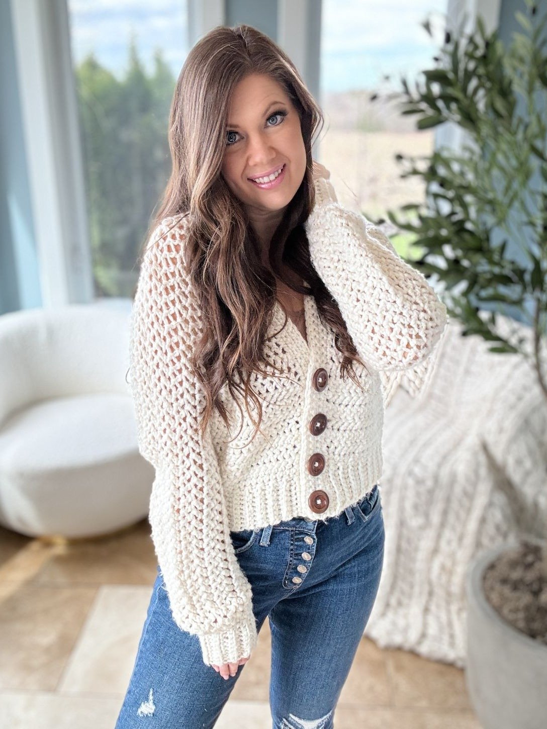 Crop Or Not Cardigan Crochet Pattern product image (5)