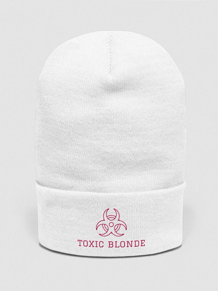 Toxic Blonde Logo Beanie - White product image (2)