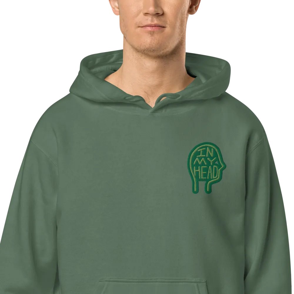 In My Head (L.C. moss) embroidered pigment hoodie product image (12)