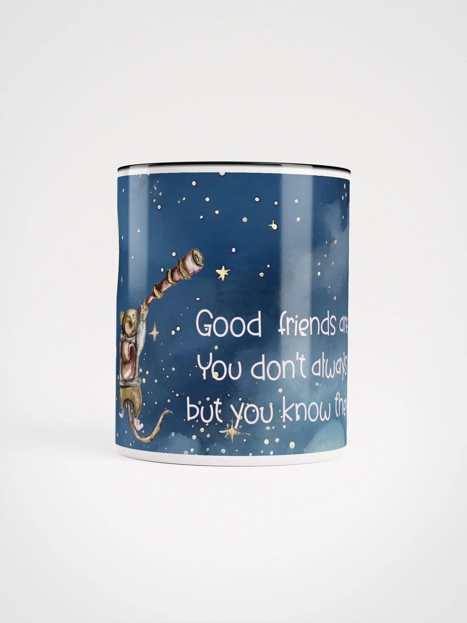 Good Friends Are Like Stars Mug | Celestial-Themed Drinkware | Friendship Quote product image (5)