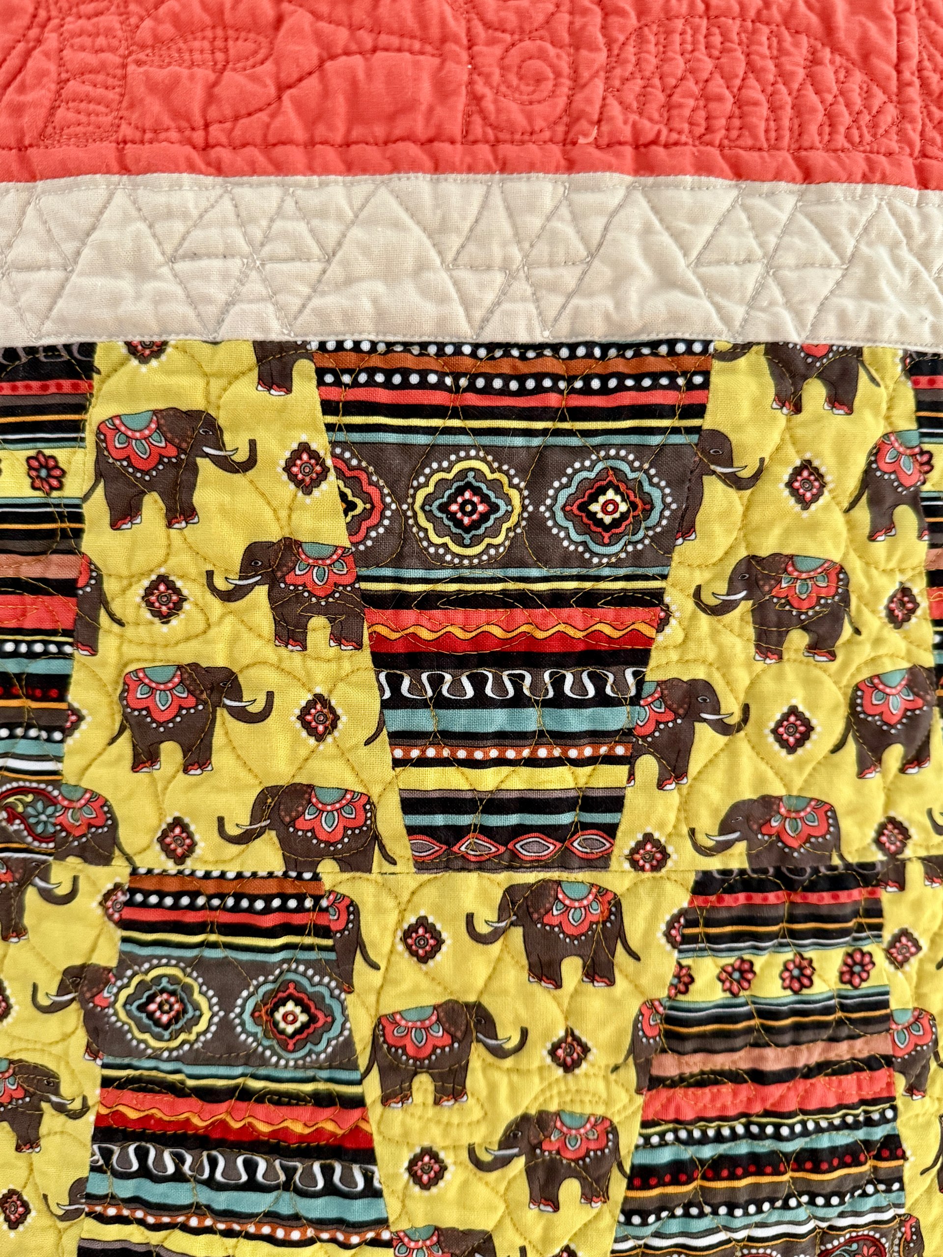 Lap Quilt: Elephants and Mandalas product image (2)