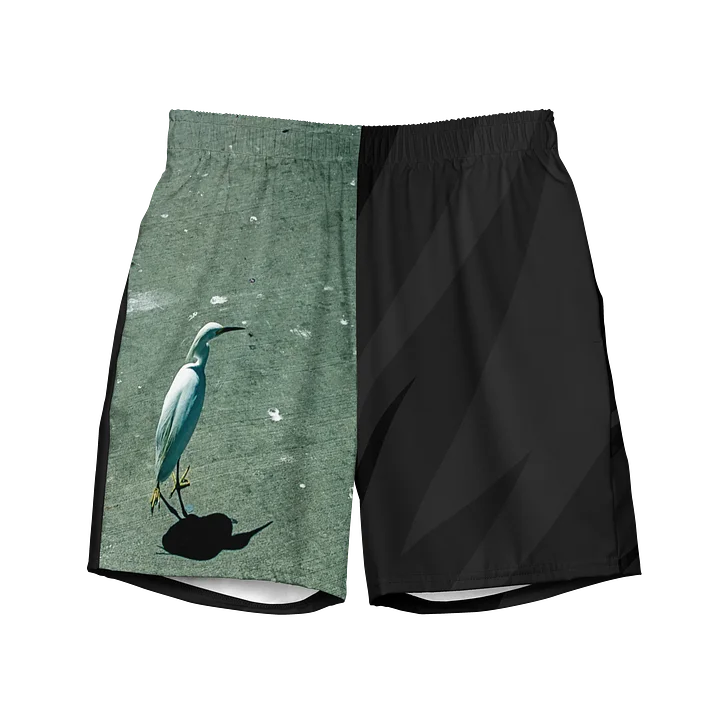 Snowy Egret Swim Trunks product image (1)