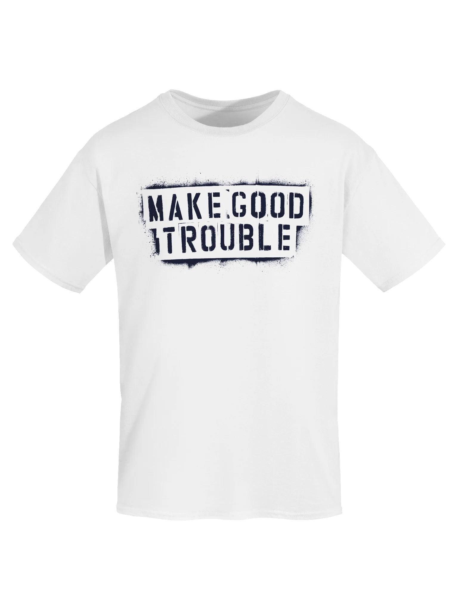 Make Good Trouble Gildan Heavyweight T-Shirt black letters product image (5)