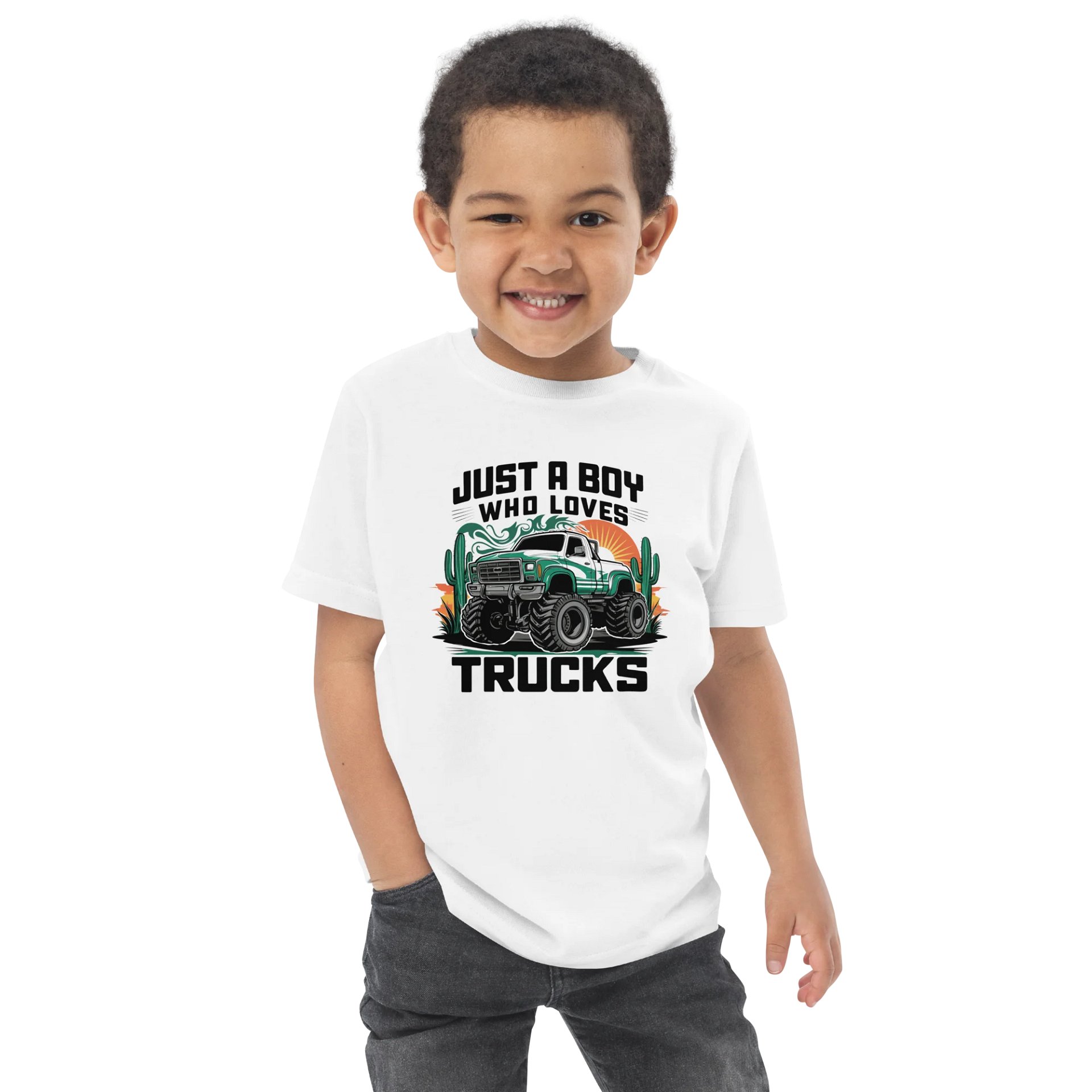 Just a Boy Who Loves Trucks Toddler Tee product image (2)