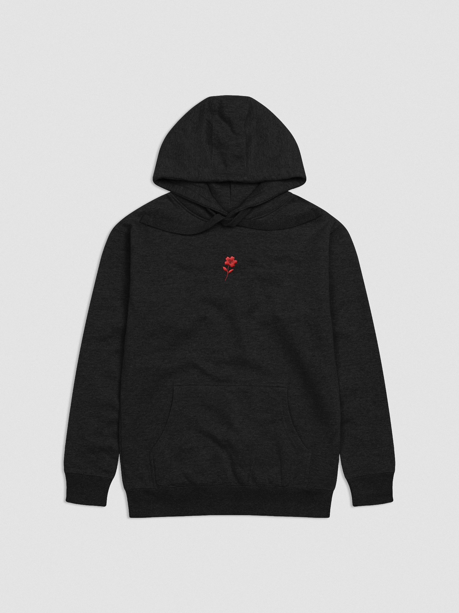 CHERRY BLOSSOM BLOOD RED LOGO EMBROIDERED HOODIE product image (1)