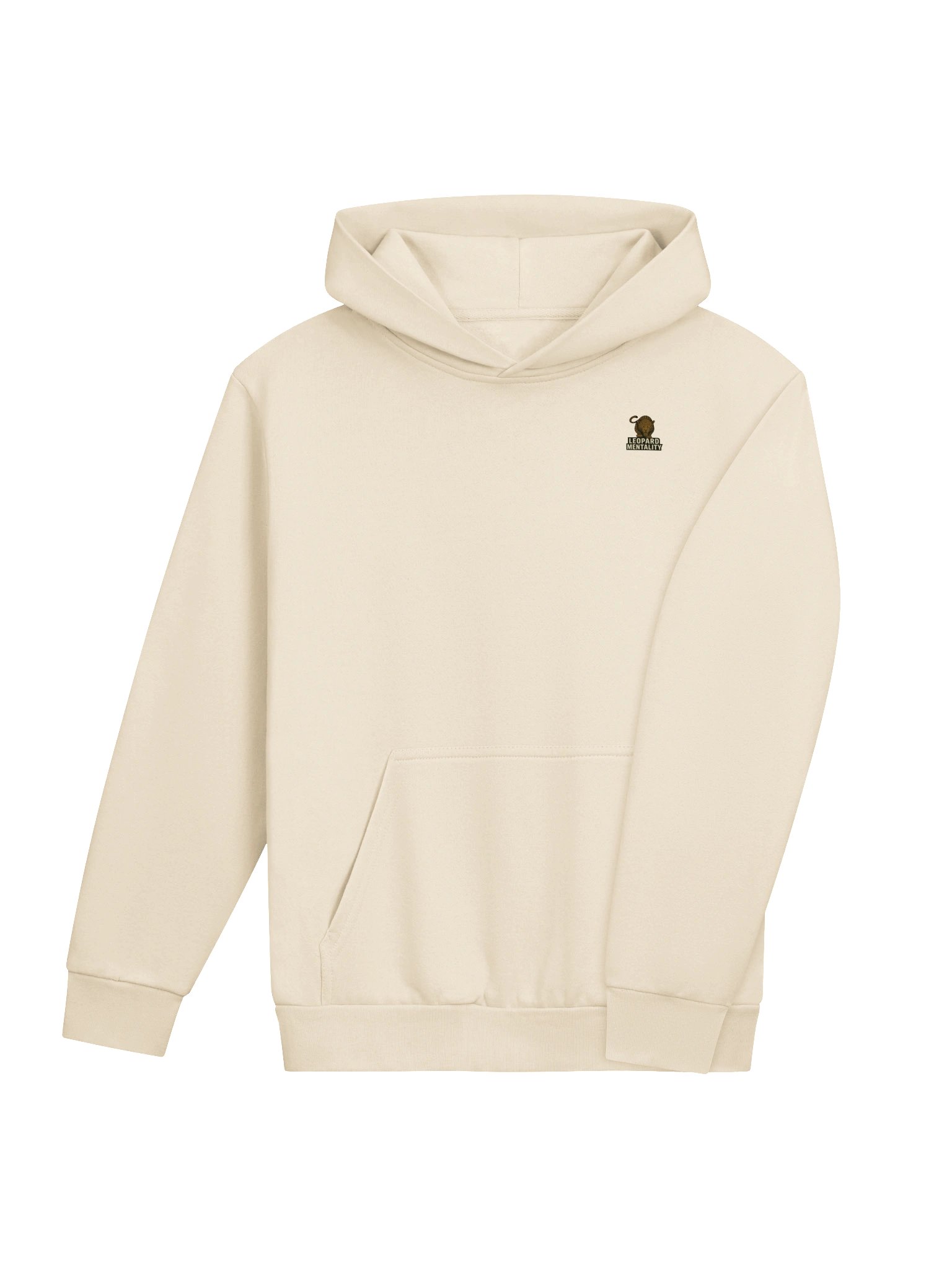 Leopard Mentality™ Calligraphy Hoodie | Urban Streetwear Crème or White Pullover product image (9)