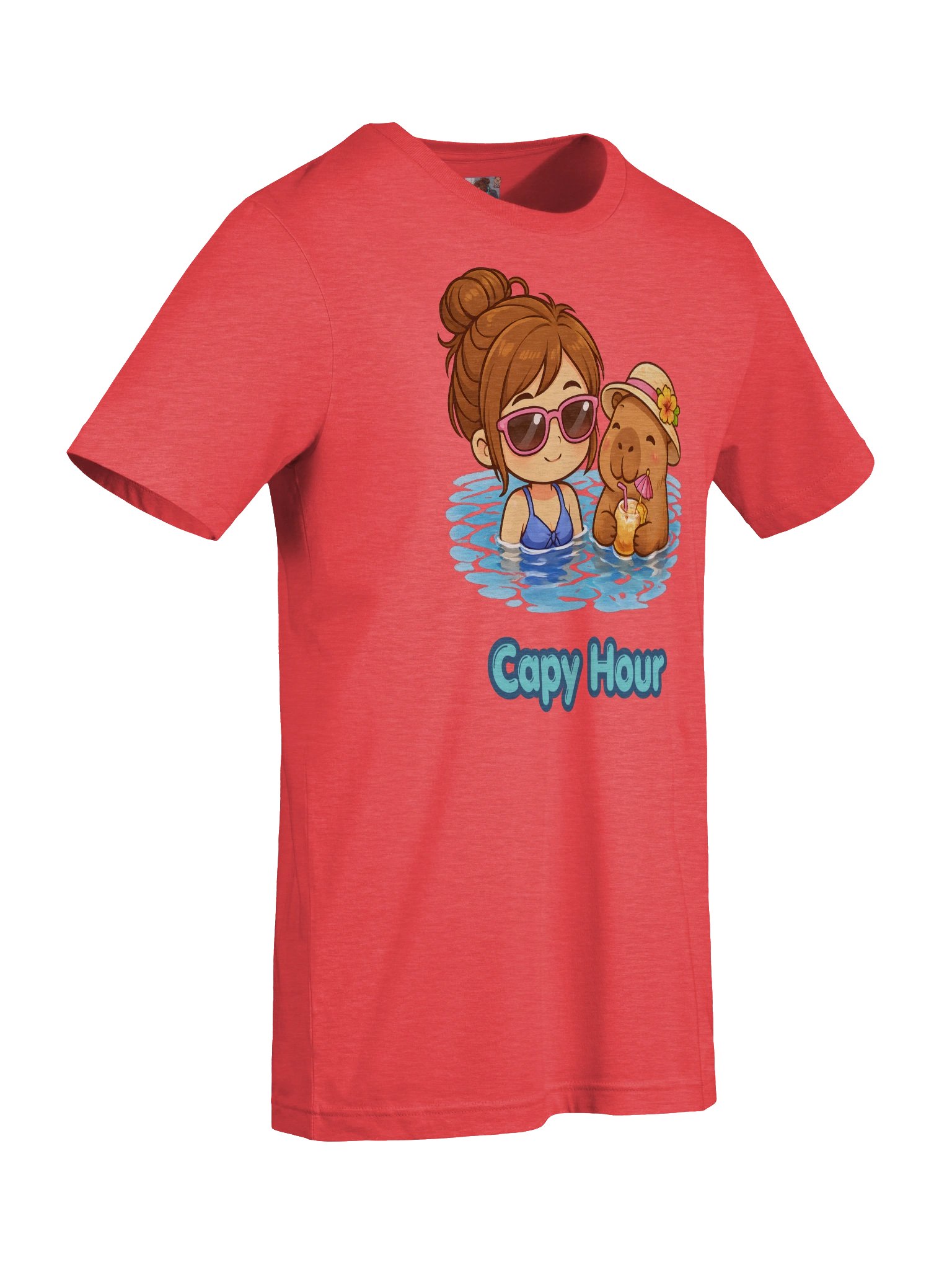 Capy & Chibi Girl Capy Hour Tee product image (9)
