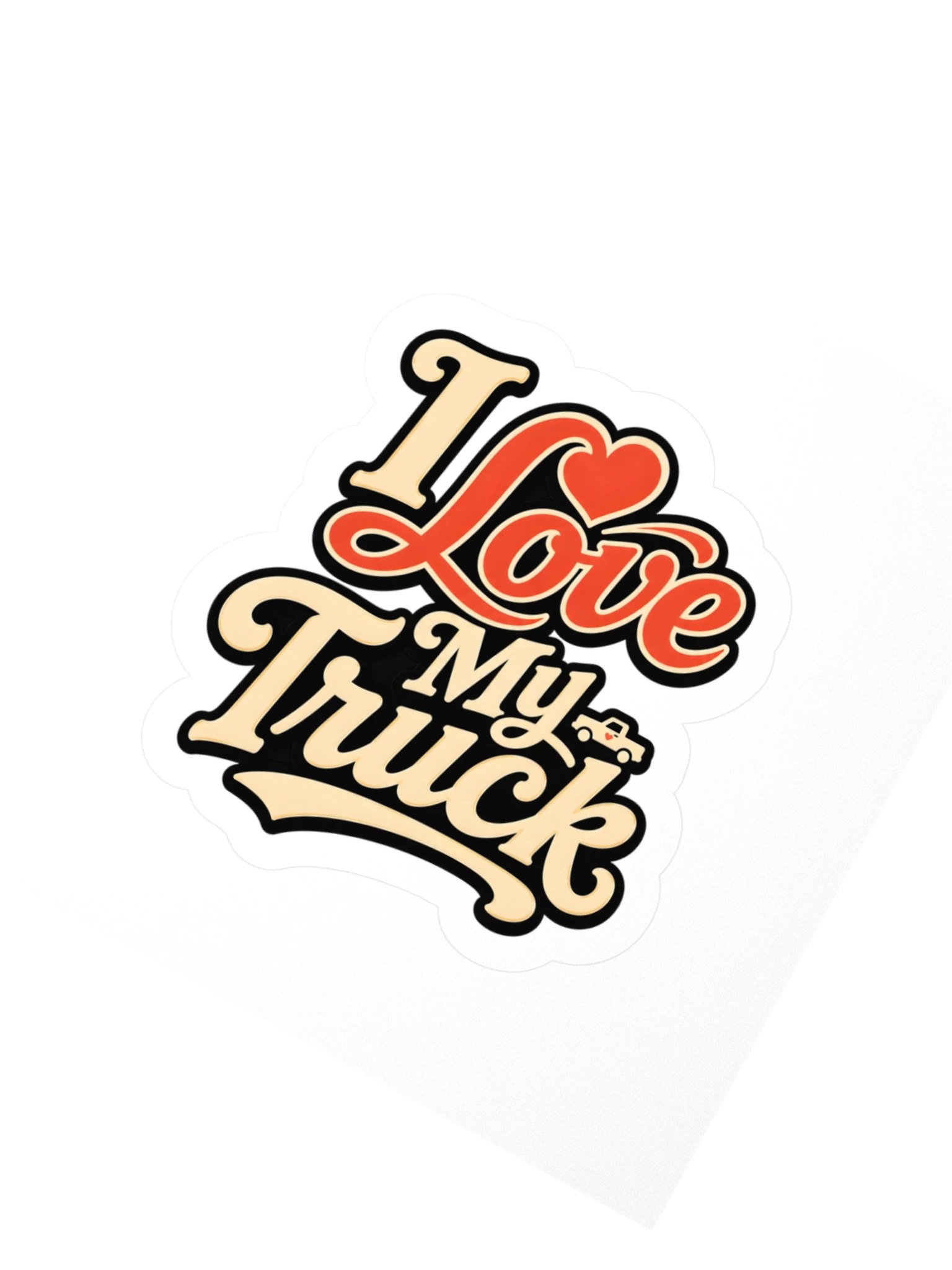 I Love My Truck Sticker product image (2)
